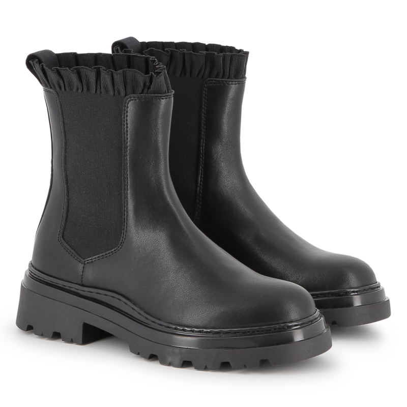Bottine Chelsea en cuir de vachette KARL LAGERFELD KIDS 
                    FILLE