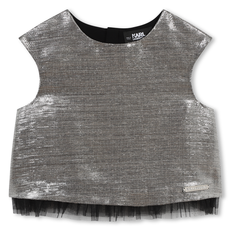 Top sans manche zippé KARL LAGERFELD KIDS 
                    FILLE