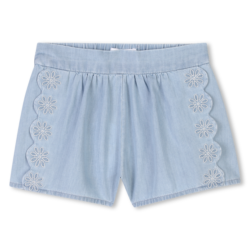 Short en jean brodé CHLOE 
                    FILLE
