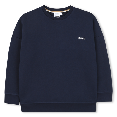 Sweat-shirt col rond uni BOSS GARCON