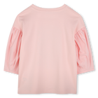 T-shirt bimati&egrave;re avec imprim&eacute; KENZO KIDS 
                    FILLE
