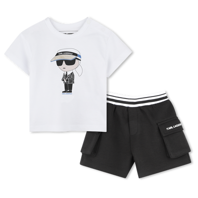 Ensemble short et T-shirt KARL LAGERFELD KIDS GARCON