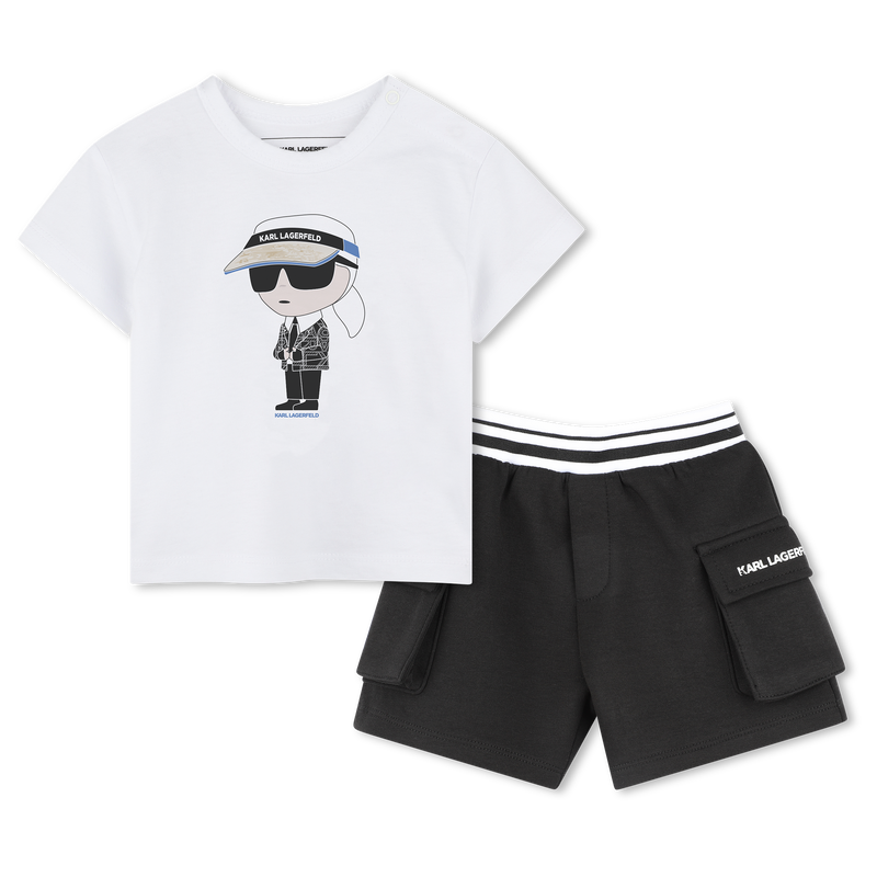 Ensemble short et T-shirt KARL LAGERFELD KIDS 
                    GARCON