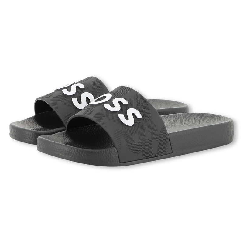 Claquettes avec sigle BOSS 
                    GARCON