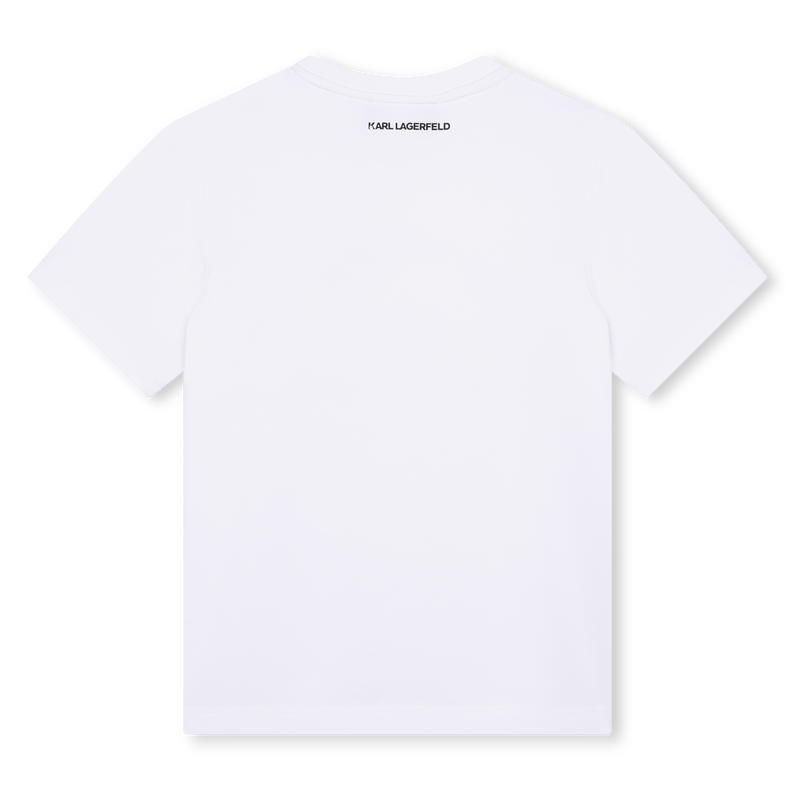 T-shirt avec imprim&eacute; plac&eacute; KARL LAGERFELD KIDS 
                        FILLE