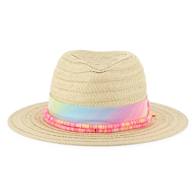 Chapeau bande rayée et perles BILLIEBLUSH FILLE