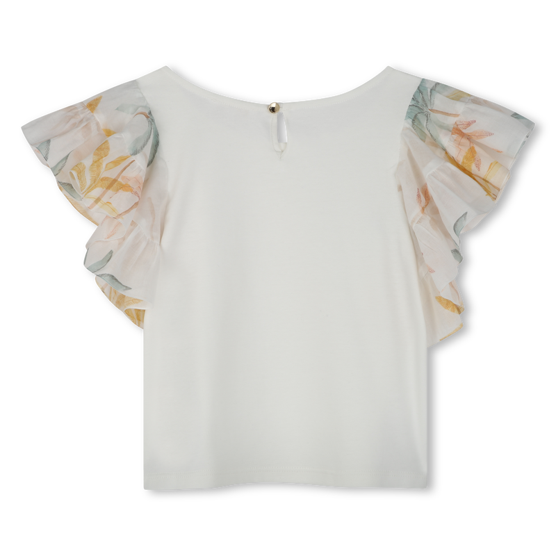 T-shirt à manches volantées CHLOE 
                    FILLE