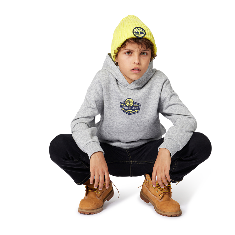 Sweat-shirt &agrave; capuche en molleton TIMBERLAND 
                        GARCON