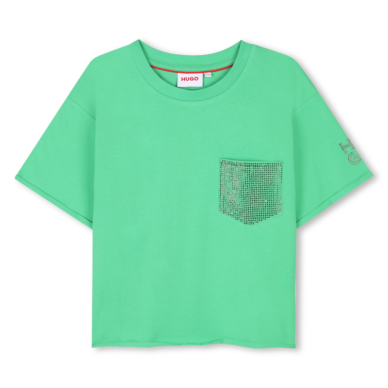 T-shirt &agrave; manches courtes Hugo 
                        FILLE