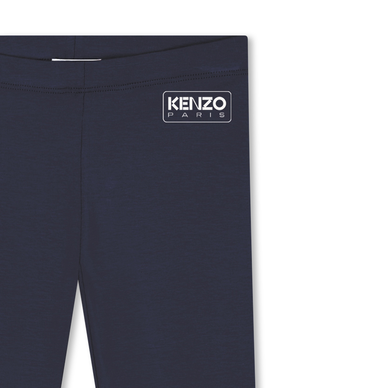 Legging uni avec sigle KENZO KIDS 
                    FILLE