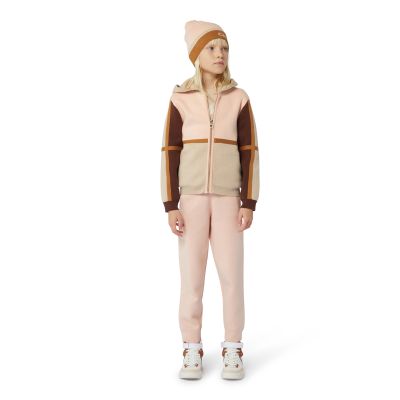 Pantalon tricot brodé au dos CHLOE 
                    FILLE