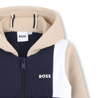 Cardigan &agrave; capuche en molleton BOSS 
                    GARCON