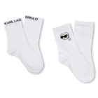 Chaussettes avec jacquard KARL LAGERFELD KIDS 
                    UNISEXE