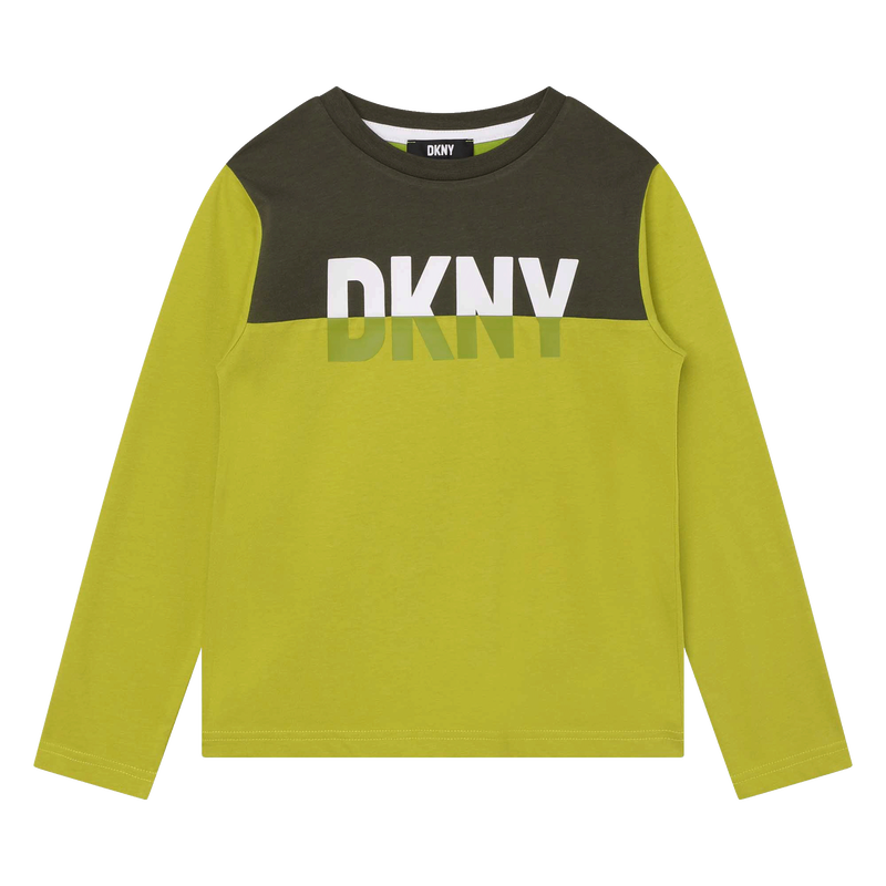 T-shirt à découpe et sigle DKNY 
                    GARCON