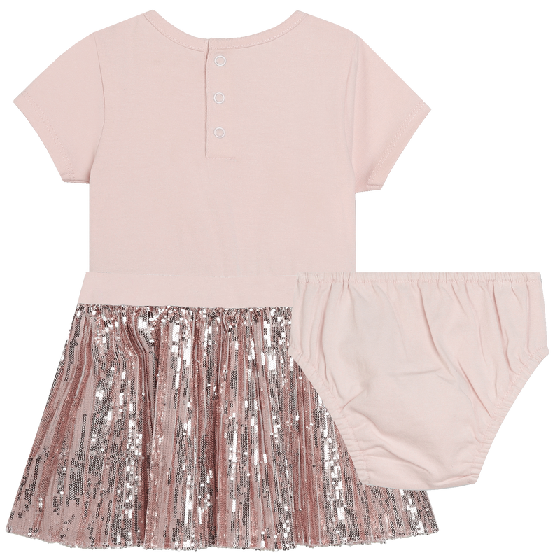 Robe fantaisie bi-matière MICHAEL KORS 
                    FILLE
