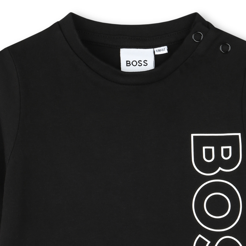T-shirt sigle vertical BOSS 
                        GARCON
