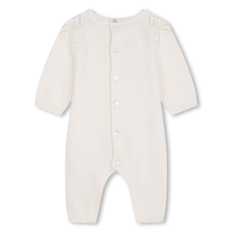 Combinaison en tricot unie CARREMENT BEAU 
                    FILLE