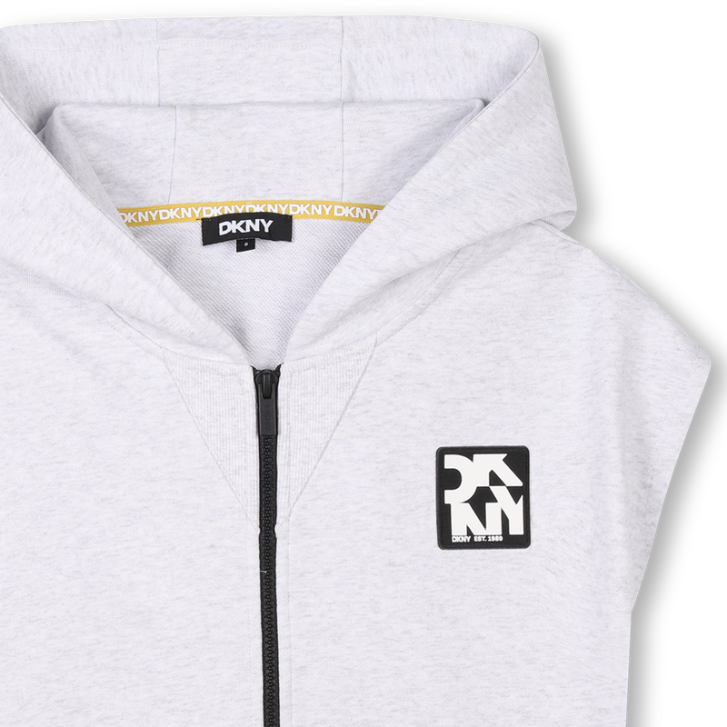 Cardigan sans manche zippé DKNY 
                    UNISEXE