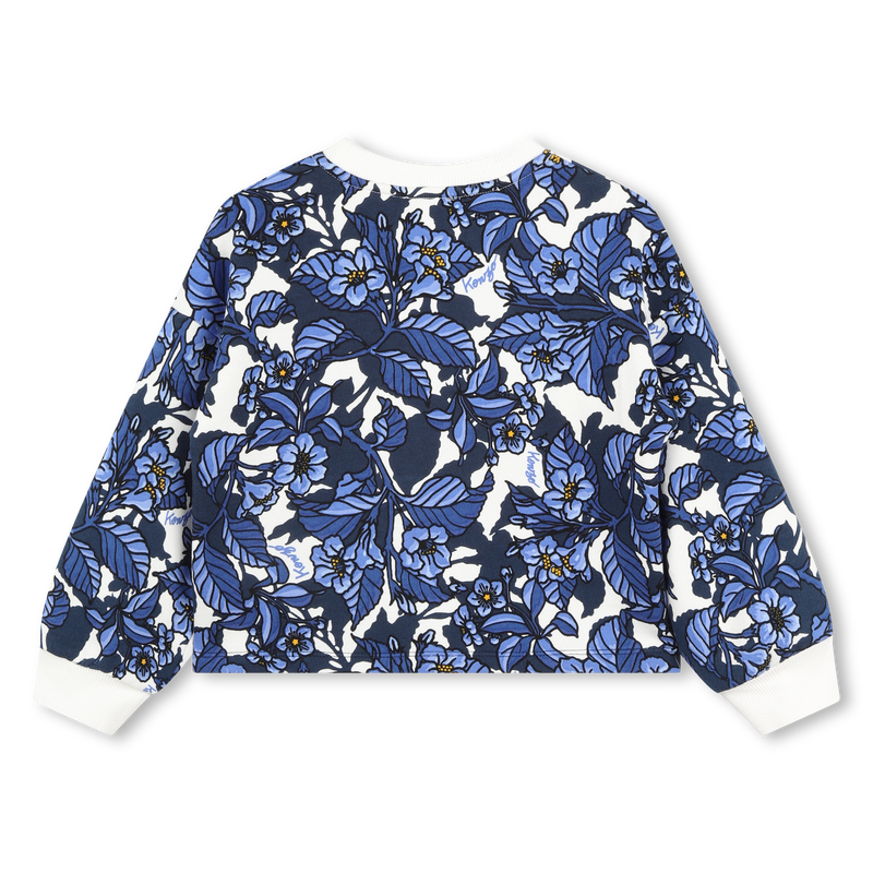 Sweat-shirt molleton à motifs KENZO KIDS 
                    FILLE