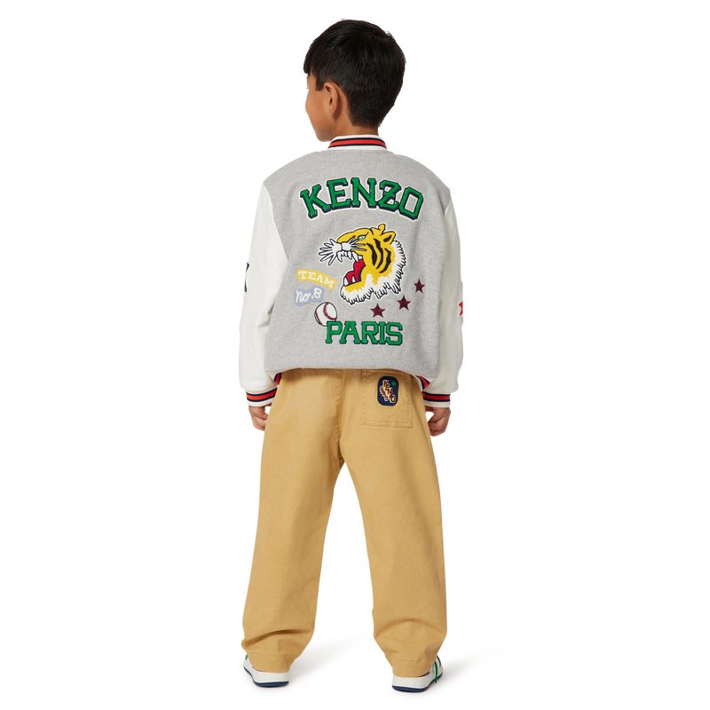 Pantalon ajustable en coton KENZO KIDS 
                    UNISEXE