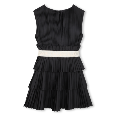 ROBE MANCHES COURTES PLISSEE KARL LAGERFELD KIDS FILLE