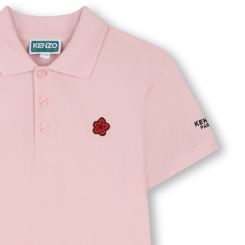 Robe col polo avec badge KENZO KIDS 
                    FILLE