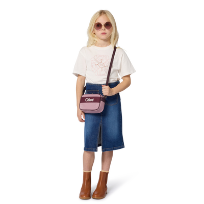 Jupe mi-longue en denim CHLOE FILLE