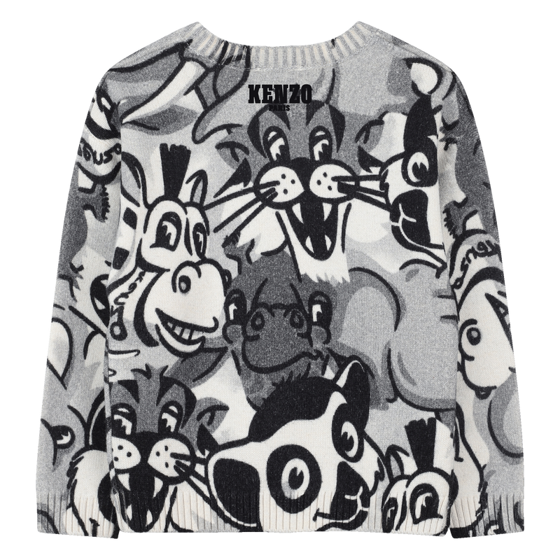 Pull en tricot &agrave; col rond KENZO KIDS 
                        UNISEXE