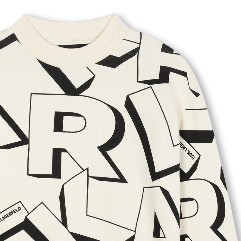 Sweat-shirt molletonné imprimé KARL LAGERFELD KIDS 
                    GARCON