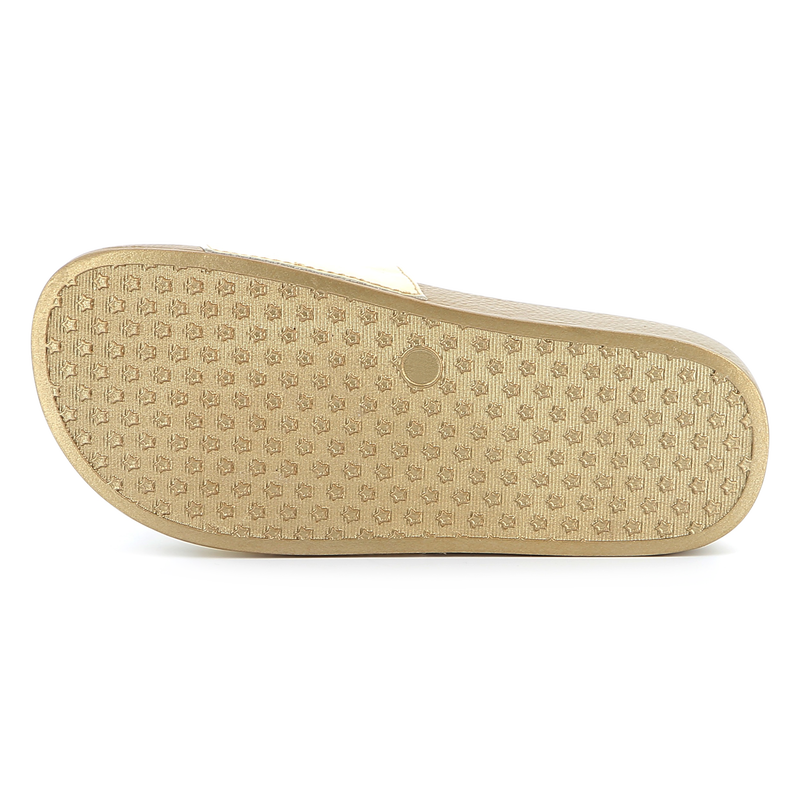 Claquettes m&eacute;tallis&eacute;es DKNY 
                        FILLE