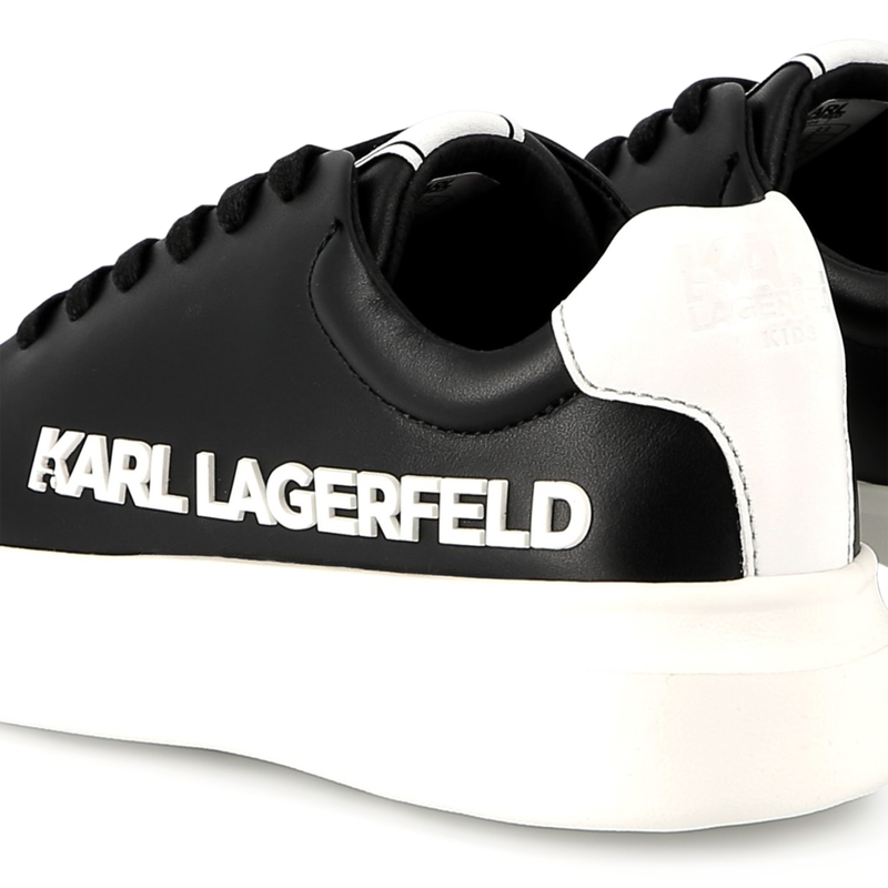 Baskets en cuir à lacets KARL LAGERFELD KIDS 
                    UNISEXE