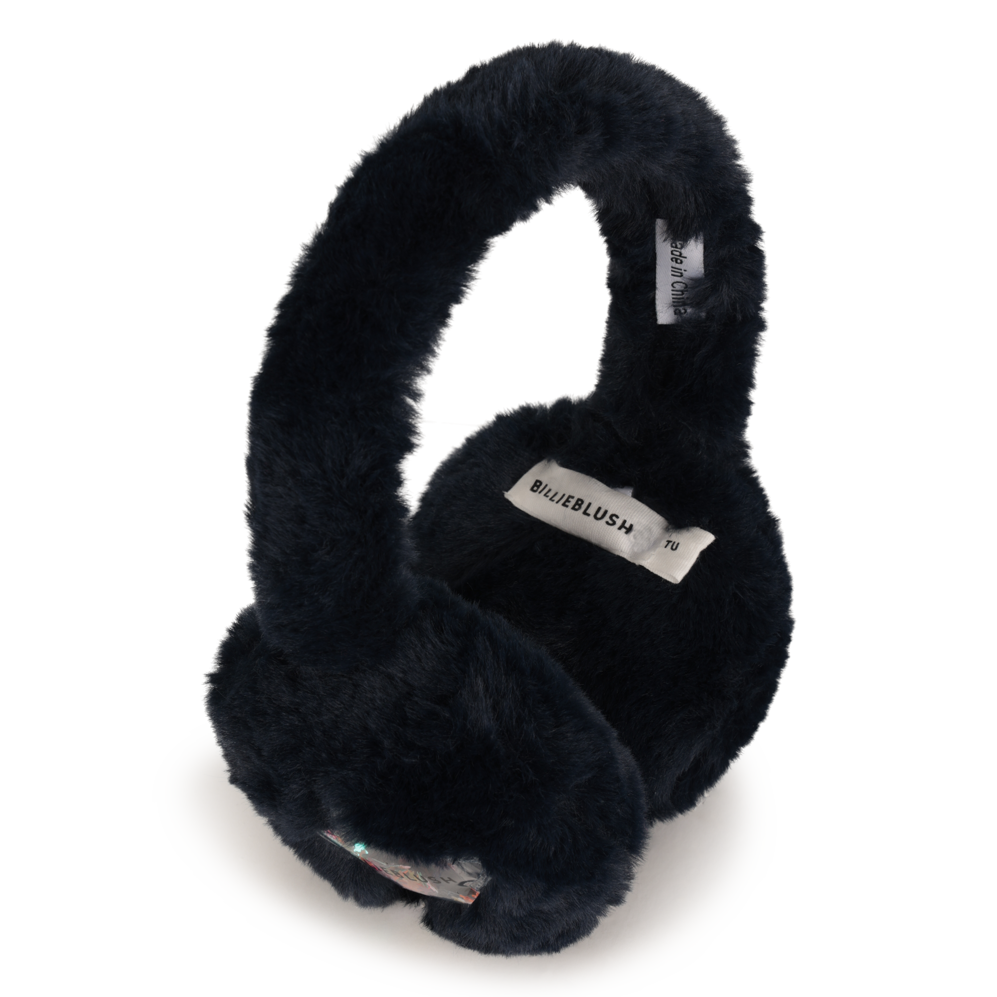 Cache-oreilles Fille Billieblush U21648 - Fausse Fourrure, Badge étoile/cœur à Paillettes - Bleu Indigo, Taille Normale - 10