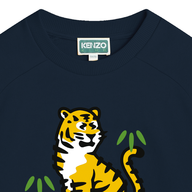 Sweat-shirt molletonné coton KENZO KIDS 
                    GARCON