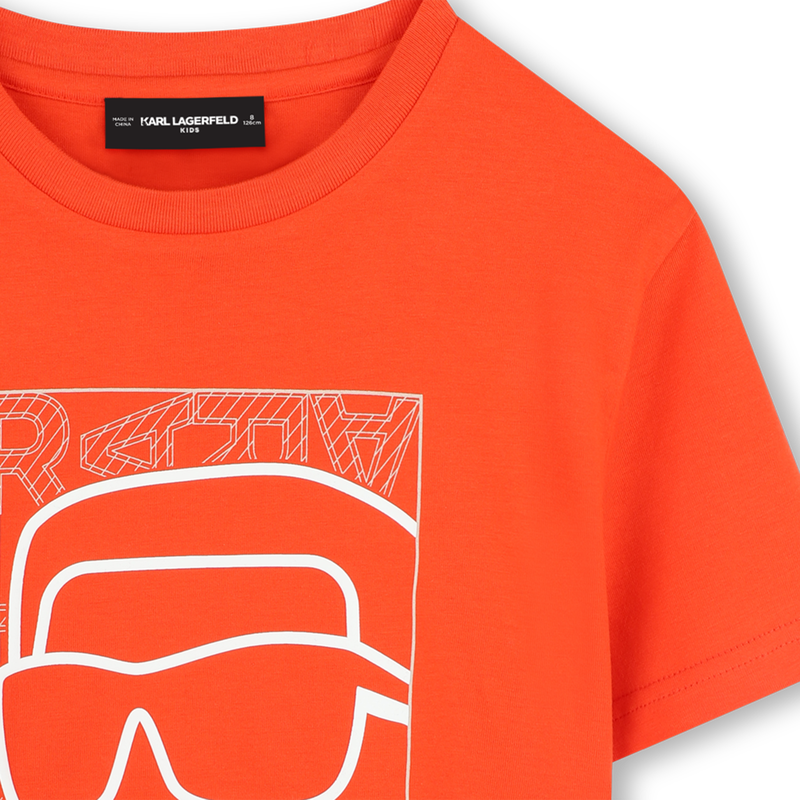 T-shirt avec imprim&eacute; plac&eacute; KARL LAGERFELD KIDS 
                        GARCON
