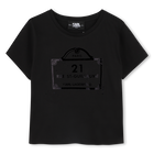 T-shirt avec imprim&eacute;s KARL LAGERFELD KIDS 
                    FILLE