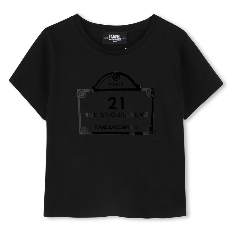 T-shirt avec imprim&eacute;s KARL LAGERFELD KIDS 
                        FILLE