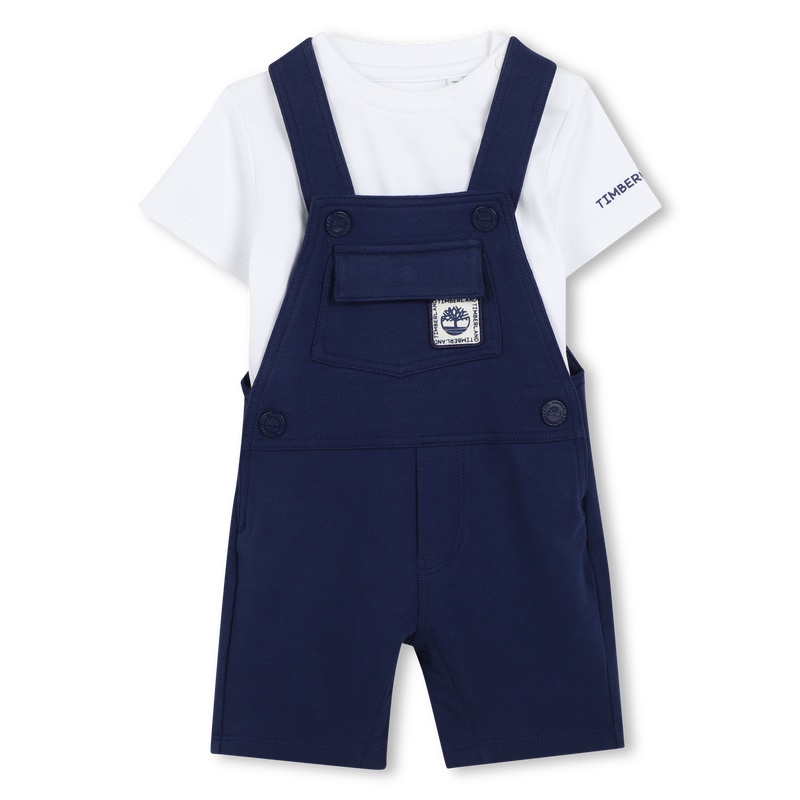 Ensemble T-shirt et salopette TIMBERLAND 
                    GARCON