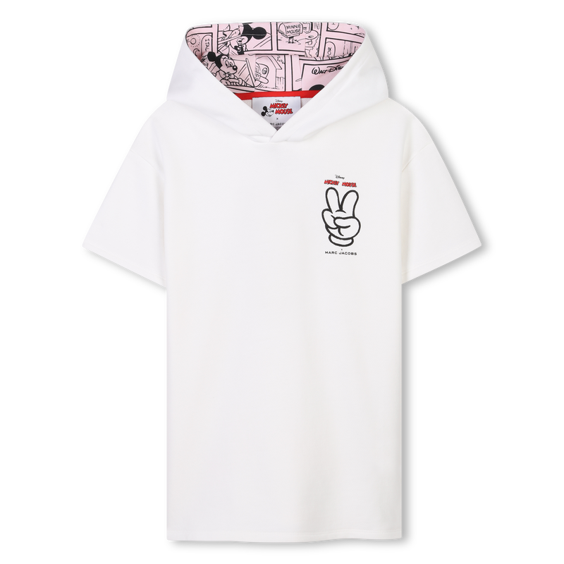 Robe &agrave; capuche en coton MARC JACOBS 
                        FILLE