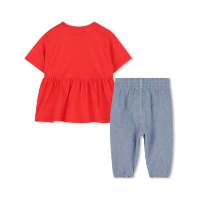 Ensemble T-shirt et pantalon KENZO KIDS FILLE