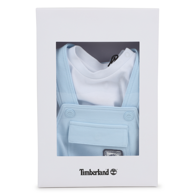Ensemble T-shirt et salopette TIMBERLAND 
                    GARCON