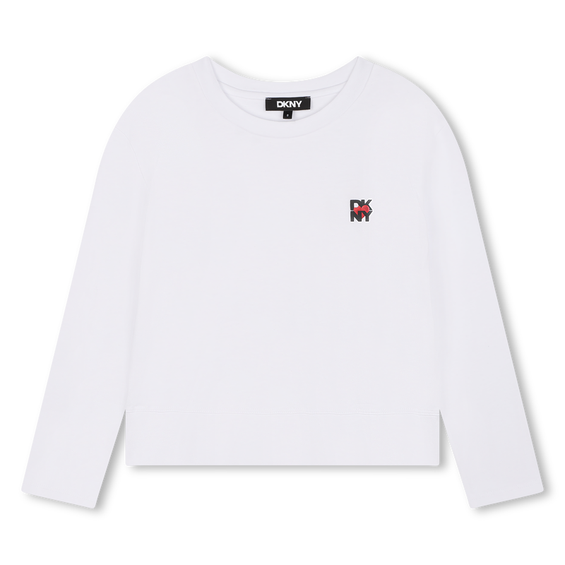 T-shirt &agrave; manches longues DKNY 
                        FILLE