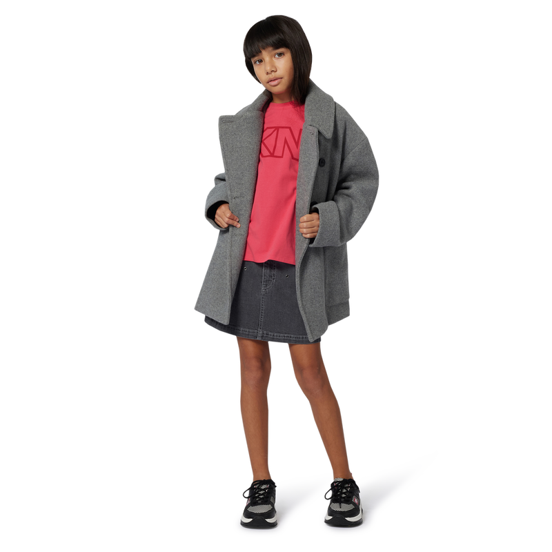 Manteau en drap de laine DKNY 
                    FILLE
