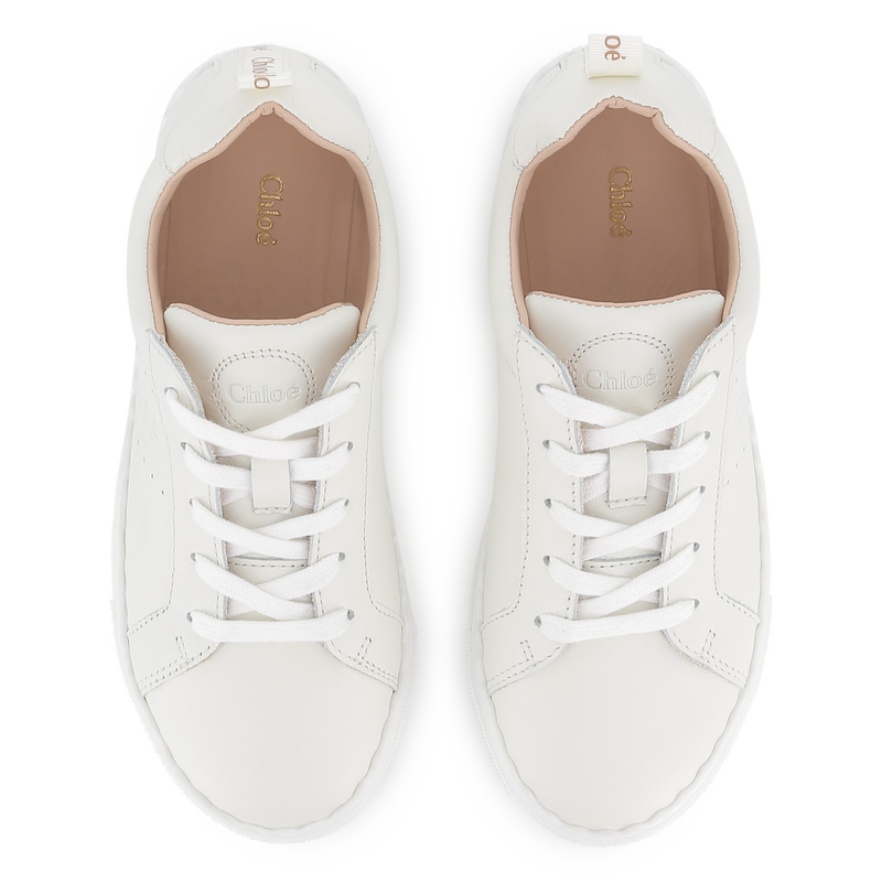 Baskets en cuir de vache CHLOE 
                        FILLE