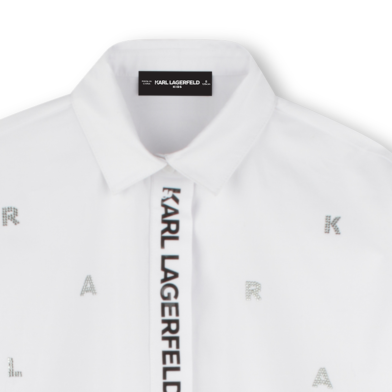 Robe chemise à manches longues KARL LAGERFELD KIDS 
                    FILLE