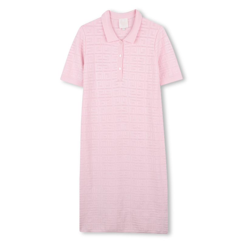 Robe droite longue &agrave; motif GIVENCHY 
                        FILLE