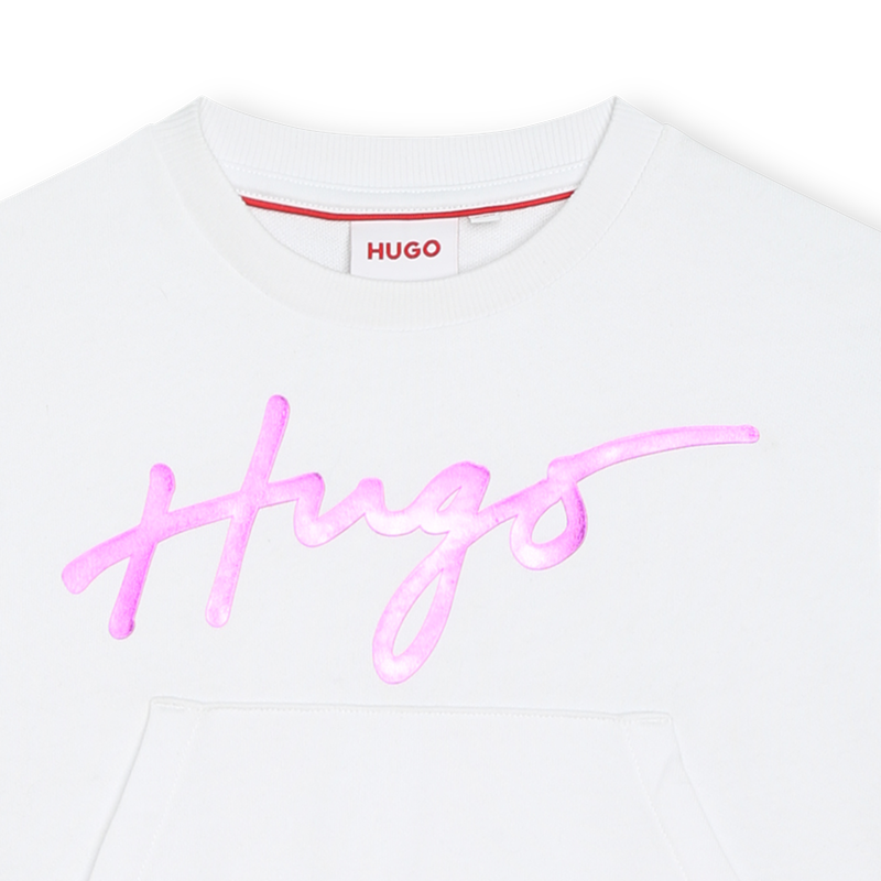 Sweat-shirt court en molleton Hugo 
                    FILLE