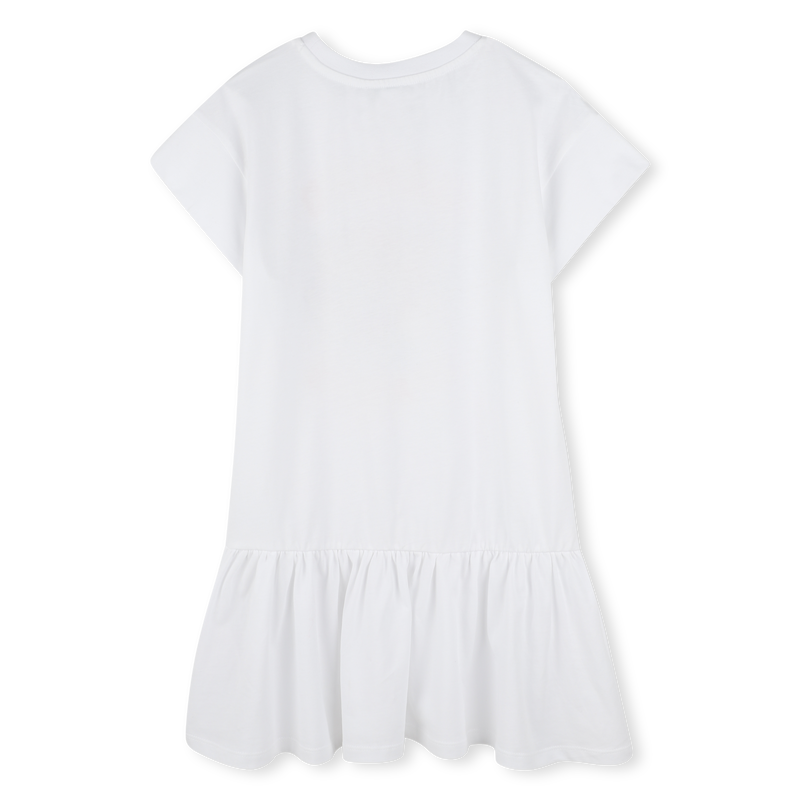 Robe imprim&eacute;e &agrave; volant KENZO KIDS 
                        FILLE