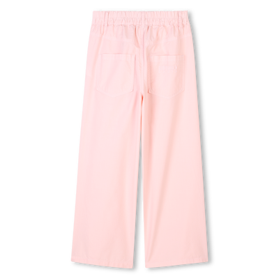Pantalon évasé en popeline KENZO KIDS FILLE