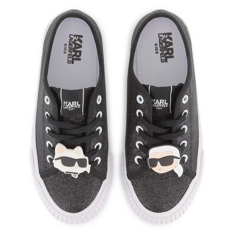 Baskets basses &agrave; lacets KARL LAGERFELD KIDS 
                        FILLE