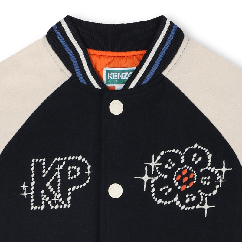 Bomber avec fermeture pressionnée KENZO KIDS 
                    FILLE